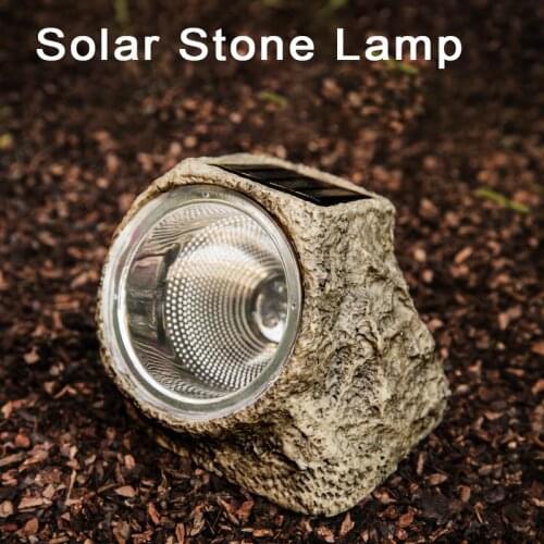LED Simulation Resin Solar Stone Lamp Outdoor Waterproof Courtyard Landscape Lighting Lawn Lamp