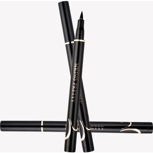 Waterproof Eyeliner Suitable for Most Skin Types Winged Eyeliner Stamp Makeup Cosmetic Black Liquid Eye Liner Pencil Quick Dry