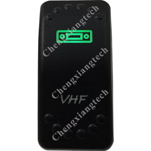 12V/24V Car Boat 3 Pins SPST ON/OFF Green & Blue Led Light Rocker Toggle Switch VHF for Carling ARB Narva 4x4