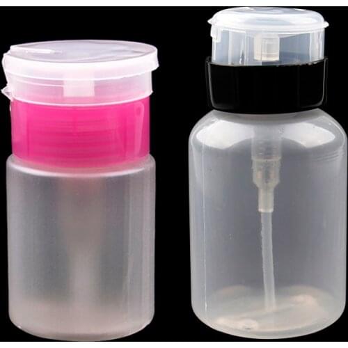 200/230ML Empty Pump Dispenser Nail Art Polish Clean Acetone Bottle Nail Polish Remover Bottle For Nail Art UV Gel Cleaner