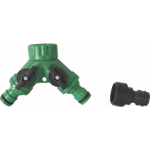 3/4"Female Thread Y Shape Connector With 3/4"Male Thread Tap Nipple Joint Quick Coupling Garden Irrigation System Accessories