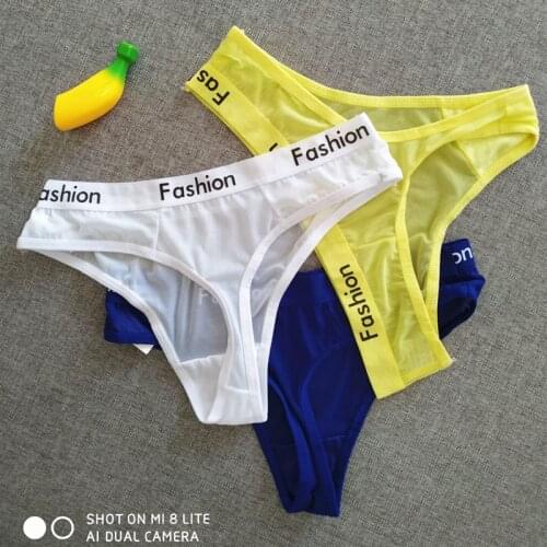 3PCS/LOT Ladies Hollow Out Transparent Panties lingerie Fashion Women G-String Underwear Breathable Seamless Panties HP18