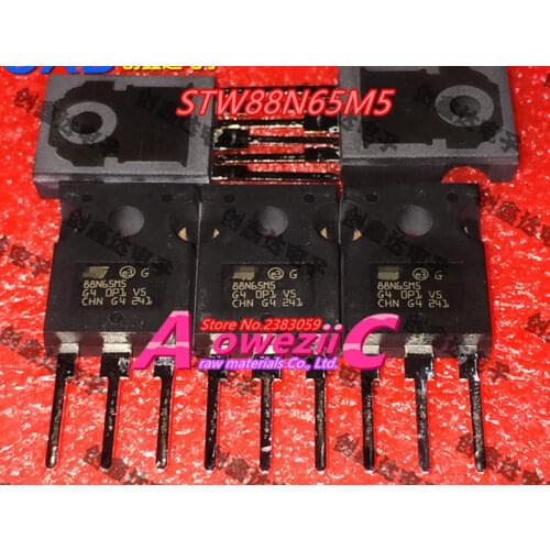Aoweziic 100% new imported original 88N65M5 STW88N65M5 TO-247 N channel field effect MOS tube 84A 650V