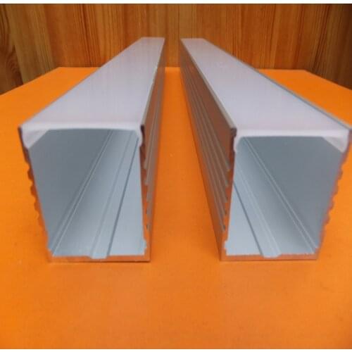 Free shipping Wholesale price High Quality Aluminium Profile Clear, And Opal Diffuser with Fittings for led strips led bar