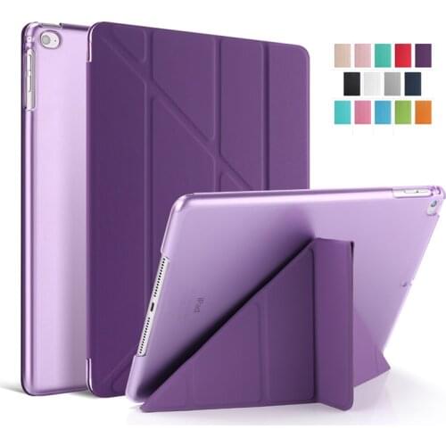 For Ipad Air4 Case 2020 Hard PC Smart Folio Stand Case for Ipad 9.7 5/6th 10.2 7/8th Air2/3 Pro 10.5 10.9 11 12.9 Mini 1/2/3/4/5