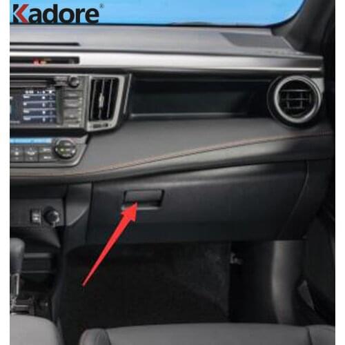 For Toyota RAV4 RAV 4 2016 2017 2018 ABS Matte Inner Storage Glove Box Door Handle Cover Trim Car Interior Accessories 2pcs