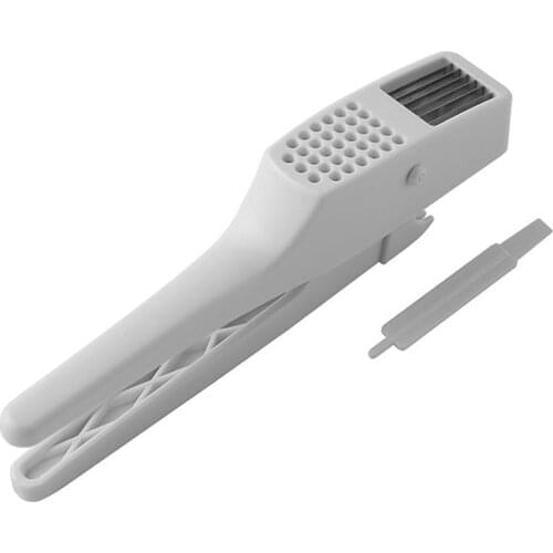 2-in-1 Garlic Press Crusher With Non-slip Adjustable Handle Kitchen Cutting Accessories