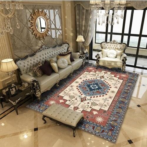 European Carpet Living Room Floral Turkish Home Decor Ethnic Large Room Rugs 160X230 Boho Bedroom Doormats Persian Vintage Mats