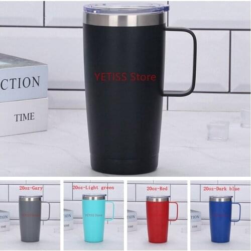 50pcs/lot 2021 30oz & 20oz stainless steel insulated travel mug with handle