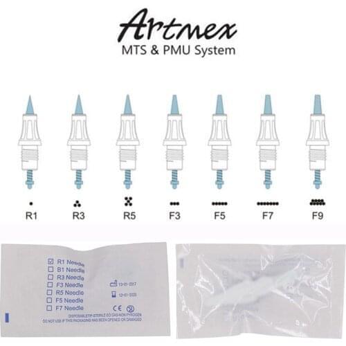 50pcs Artmex Needles Microblading Tattoo Needle Cartridge M1 L1 R3 Used for Artmex V3 V6 V8 V9 V11 PMU Permanent Makeup Machine