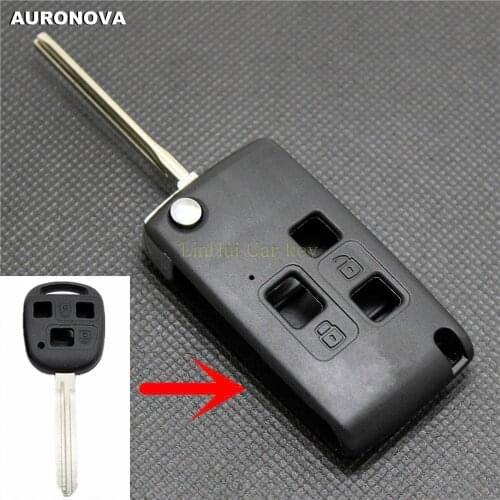 AURONOVA New Upgrade Folding Key Shell for Great Wall Florid Cross Haval Hover M4 3 Buttons Remote Car Key Case