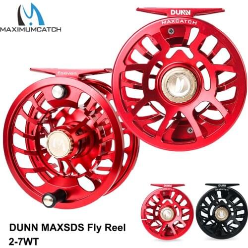 Maximumcatch Dunn Fully Sealed Waterproof Fly Fishing Reel CNC Machined Maintenmance-free Drap System Ultralite MAXSDS Fly Reel