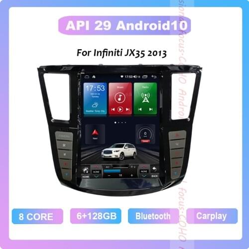 COHO For Infiniti JX35 2013 Android 10.0 Octa Core 6+128G Car Multimedia Player Stereo Receiver Radio Cooling Fan