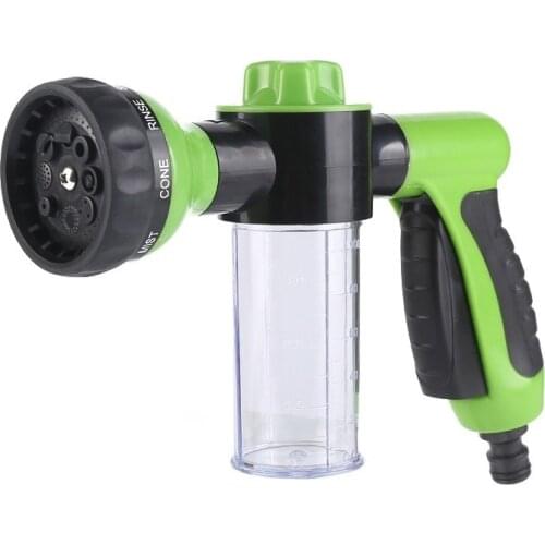 New high pressure Car Wash nozzle spray car wash foam green water gun portable durable garden sprayer WF926