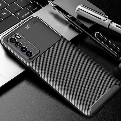 Play 4 Carbon Fiber Case For Huawei Play 4 Case Luxury Soft TPU Slim Silicone Cover for Huawei Play4 Capa Fundas