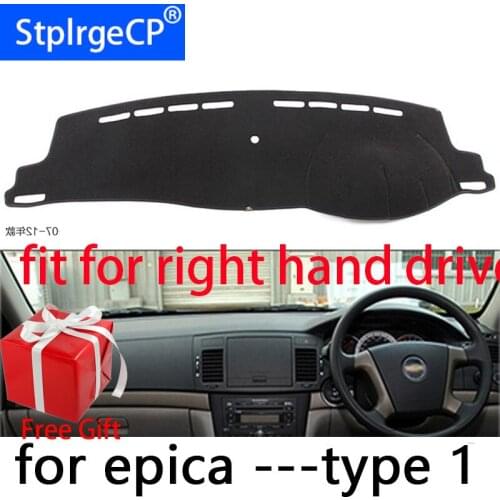 Car Dashboard Cover Mat for Chevrolet Epica 2007-2012 Right Hand Drive Dashmat Pad Dash Mat Covers Dashboard Accessories