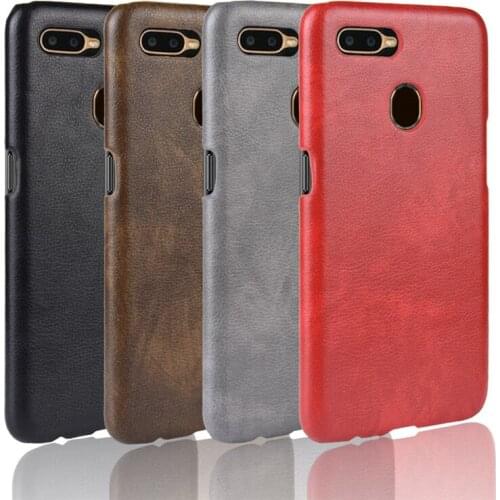 For OPPO AX5S ShockProof luxury PU Leather Hard Back Cover Case For Oppo A5S AX5s Phone Case