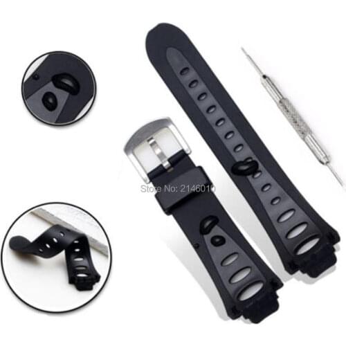 Rubber replacement Watch Band Strap SS0S4723000 For SUUNTO OBSERVER SR X6HRM Stainless Steel Buckle
