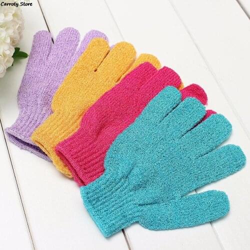 Five Fingers Bath Towel Gloves Bath Shower Candy Colors Body Wash Skin Spa Bath Scrubber Clean Brush Bath Amenities Multicolor