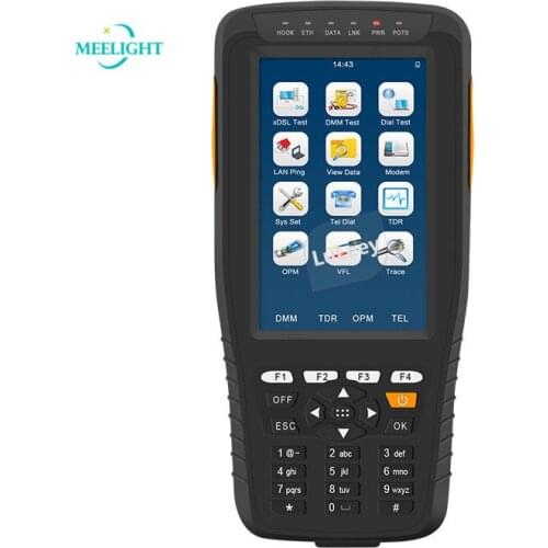 TM600 8 in 1 VDSL2 Tester ADSL2/OPM/ VFL/TDR Cables Tracker specially designed mufti-function tester smart size lithium battery