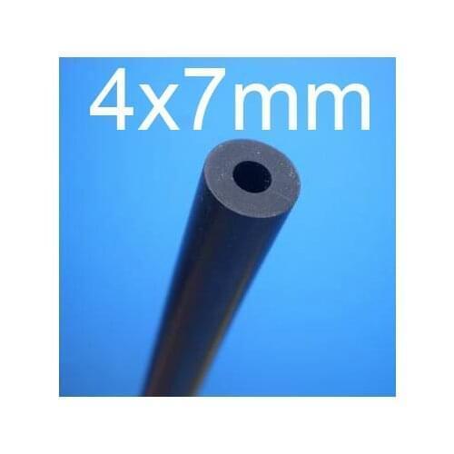 4mm ID 7mm OD NBR tube,Nitrile butadiene rubber tubing, resistance to Diesel, petrol, lubricating oil resistant hose pipe