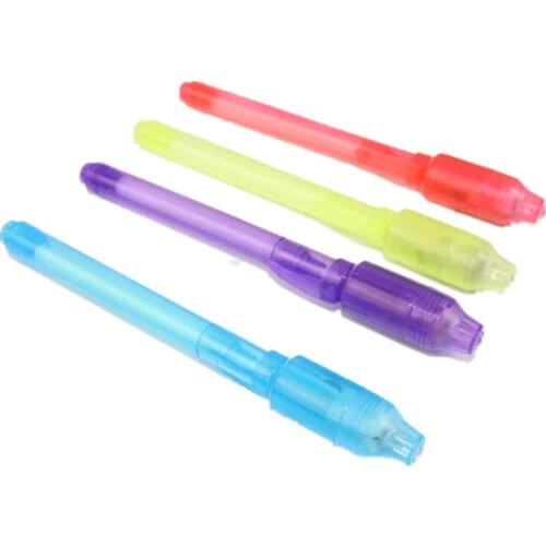 Magic Highlighter Pen H24 Invisible Flashlight Pen LED Mark Light Ink Pen Stationery School Office Supplies Kids Drawing Toys