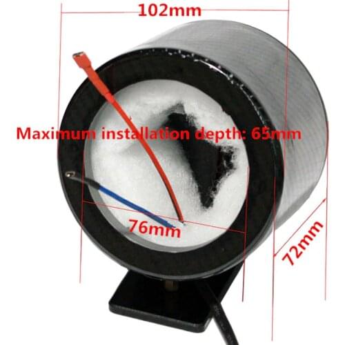 3" 3.5Inch Midrange Speaker Three-way Frequency Bracket Empty Box Car Center Console Dashboard Audio Modification PVC Shell Base