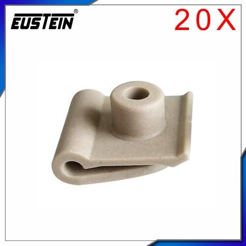 20x Car Fastener Fender Inner Liner Camber U Auto Plastic Nut Self Tapping Screw Seat for Mercedes Benz K76