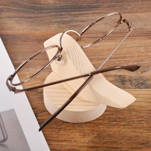 Wood Eyeglasses Rack Display Stand Holder - Elegant Decoration for Home Office Desk