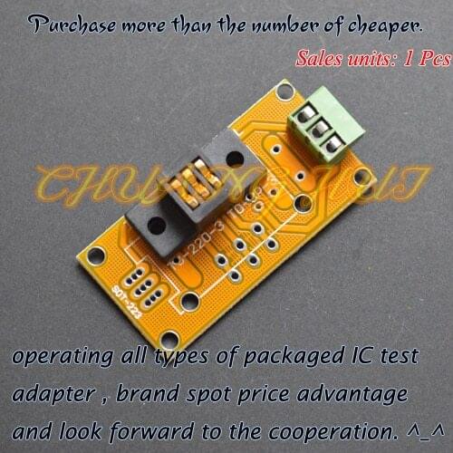 IC TEST TO-220 test socket TO220 Aging test socket Plug-transistor test seat(PCB)