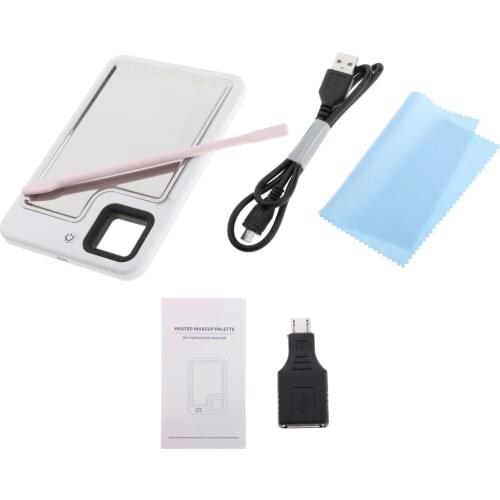 Cosmetic Heated Makeup Palette Salon Eyeshadow Pigment Mixing with