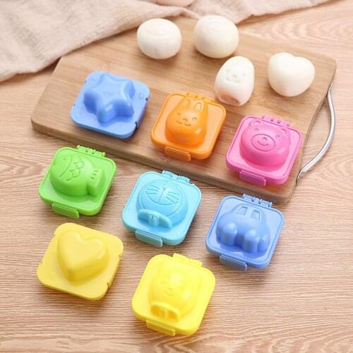 Set of 8pcs Cartoon Boiled Egg Sushi Rice Mold Mould Shape Kitchen Maker Tool
