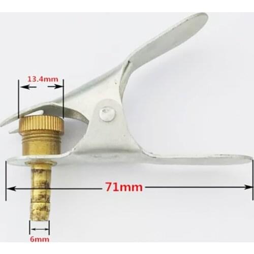 JEAZEA High Quality 6mm Inflatable Clip Car Truck Tire Clamp Brass Valve Air Pump Chuck Clip Tire Valve Collet Pneumatic Pump