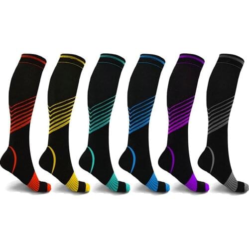 Unisex Compression Socks Elastic Outdoor Magic Stockings Ladies Breathable Nylon Fitness Sports Camping Football Socks Vein