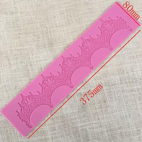 Minsunbak New Silicone Mold Cake Lace Mats Mold Silicone Lace Mat Fondant Cake Decorating Tools Wedding Flower Embossing Mould