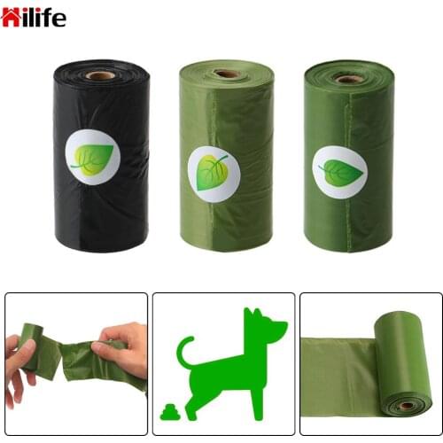 For Cat Pets Waste Collection Bag Outdoor Cleaning Poop Bags Supplies Pet Waste Bags Eco-Friendly Biodegradable Pet Poop Bags