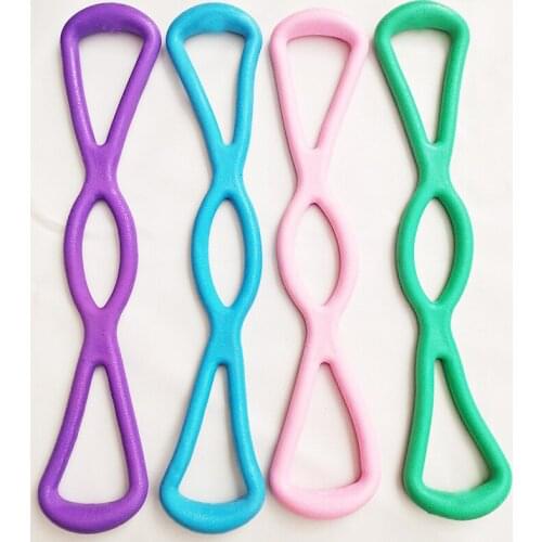 Yoga Pilates Fitness Belt 8 Shaped Elastic Tension Rope Chest Expander Fitness Equipment Waist Training Gym Accessories Sport