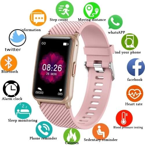 GEJIAN Smart Watch Women Smartwatch Men Bluetooth Call Fitness Tracker IP67 Waterproof For Xiaomi Huawei iOS phone Sports Watch