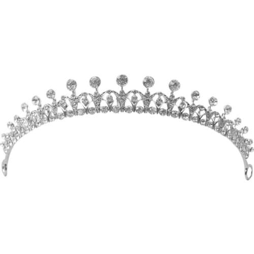Wedding Hair Accessories Gorgeous Silver Color Rhinestone Bridal Tiara Crowns Women Headband Head Ornaments