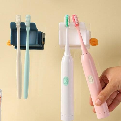 1PC Rotatable Toothbrush Holder Toothpaste Storage Rack Toothbrush Dispenser Bathroom Organizer Hanging Wall-mounted Toothbrush