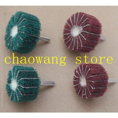 1PC jewelry Polishing Tools nylon gauge flap wheel polishing flap wheel with 6mm shank