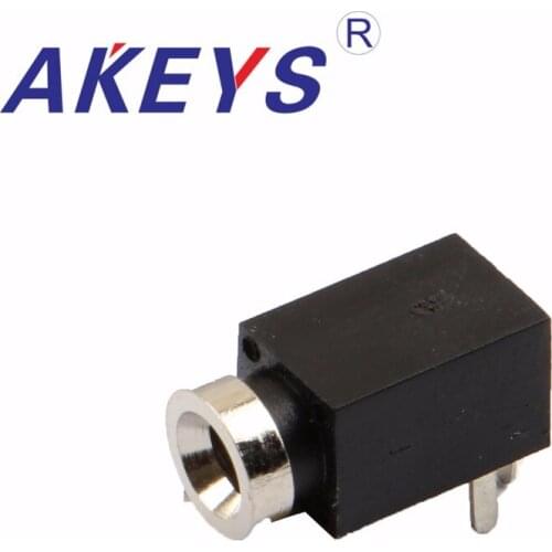 10 PCS PJ-210 Big/small 2.5 Headphone socket 3 pins and one fixed foot 2.5mm female socket Power socket