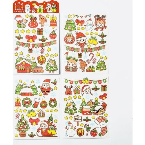 4 Sheets /Pack Sexy Girls & Fruits Paper Sticker Hand Account Diary Notebook Phone Decoration