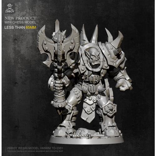 65MM Resin model kits Orc resin figure self-assembled TD-2351