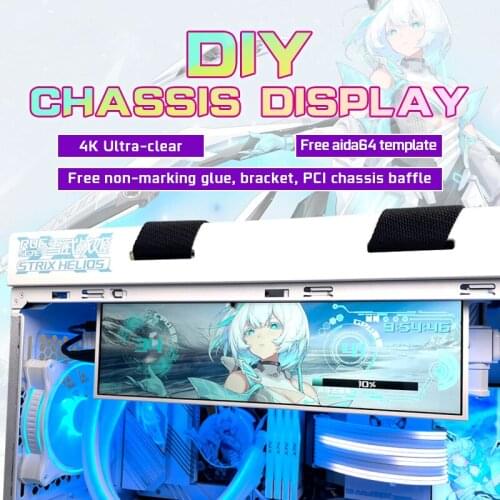 8.8 12.6 14 inches ips longa faixa de exibição esticada barra hdmi compatível aida64 3840x1100 1920x515 Chassis computer screen