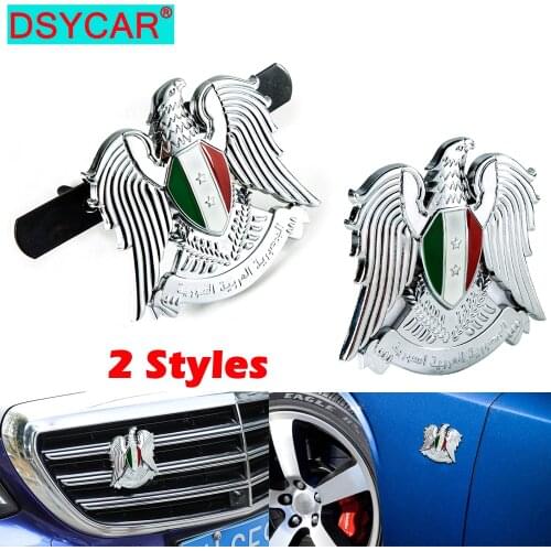 DSYCAR Car Italy Eagle 3D Eagle Car Front Grille Emblem Sticker Decal Exterior Accessories Cool Universal Personalized