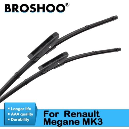 BROSHOO Car Windscreen Wiper Blade For Renault Megane MK3 Hatchback CC Tourer Coupe 2008 2009 2010 2011 2012 2013 2014 2015 2016
