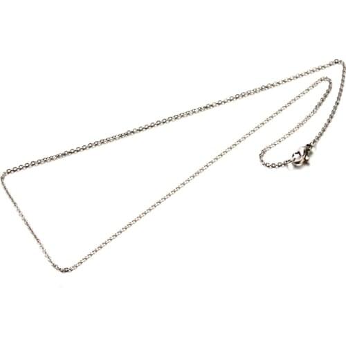 10pcs 304 Stainless Steel Cable Chain Necklaces For Women Men Gold Fashion Link Chain Jewelry Gift 17.7"(45cm)