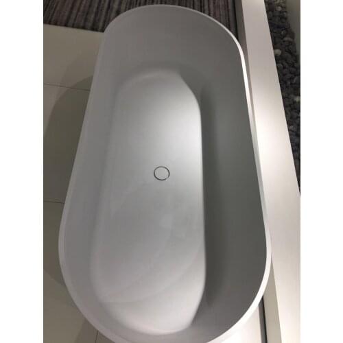 1700 X 750 X 550 MM Bathroom Solid Surface Stone Bathtub Corian Soaking Freestanding Tub 65160