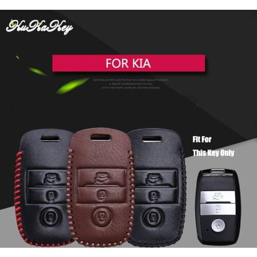 Leather Car Key Cover For KIA Sportage 2019 Sorento Cerato 2020 Rio 3 4 Picanto Ceed Sportage Soul Accessories For KIA Key Case